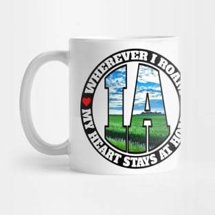 Heart Stays Home - Iowa Mug